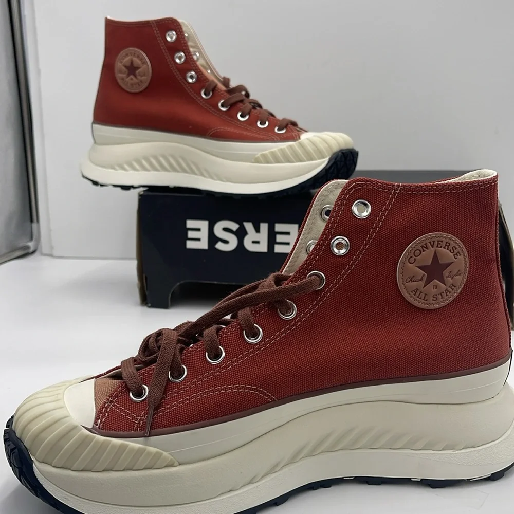 Converse Men’s CHUCK 70 AT-CX HI RITUAL RED/CLAY POT/RED OAK A06119C Platforms